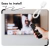 3pcs Retractable Cable with Double Sided Adhesive Remote Control Security Lock Tv Remote Holder Retaining Curly Wire for Gaming Controller Tablets Mobile Phones view 4