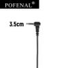 POFENAL Walkie Talkie Radio Listen Only Earpiece Headset with Clear Acoustic Tube Retaining Clip & Medium earmold(3.5mm pin, 5 pcs) view 2