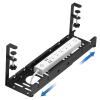Cable Organizer Box No Drilling Extendable Under Desk Cable Management Metal Cable Tray Under Desk with Clamp Retractable Power Strip Cord Holder Cable Management Box view 1
