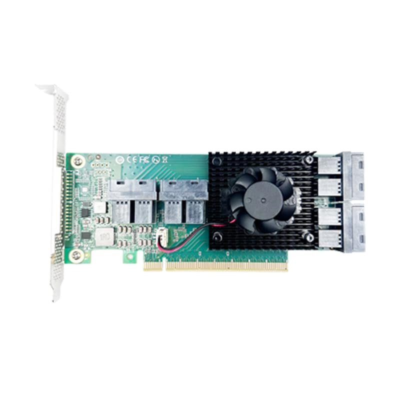 PCI Express x16 to 8 U.2 SFF-8643 NVMe SSD Adapter Card PE3163-8I-2