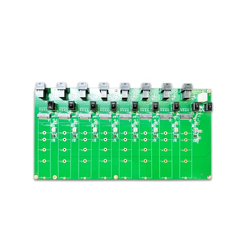 M.2 ssd Test Board 8-Port NVMe sff-8643 Adapter Card