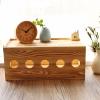 WAOCEO Cable Organizer Box Junction Box Solid Wood Retro Simple Plug-in Wire Storage Box Socket Plug-in Board Box Power Cord Box Cable Management Box (Size : 25cm) view 2