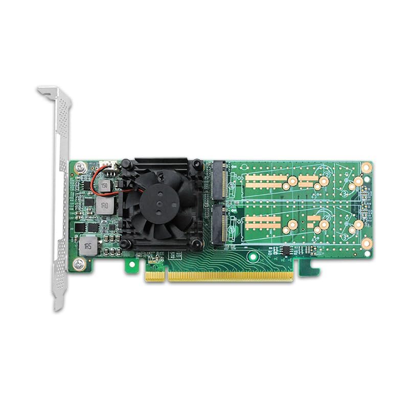 PCI Express x16 to Quad M.2 NVMe SSD Switch Adapter