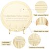 6FT Round Wedding Arch Cover for 6FT Circle Arch Stand, Thick Polyester Fabric Adjustable Circle Arch Backdrop Cover for Wedding Birthday Party Baby Shower Photography DecorationBeige view 4
