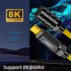 NFHK Ultra Soft High Flex USB-C USB4 Cable 20Gbps 140W 8K for Gaming Keyboard Mouse Type-C Male to Female Extension Cable Power & Data 100CM view 4