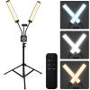 Esthetician Light with Tripod Stand and Phone Holder, Floor Lamp, Lash Lamp for Eyelash Extensions, [Upgrade] Touch Switch Lash Light for Makeup, Tattoo, Photography, Selfie, Video RecordingBlack view 1