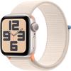 Apple Watch SE (2nd Gen) (GPS, 40mm) Starlight Aluminum Case with Starlight Sport Loop - One Size (Renewed) view 1