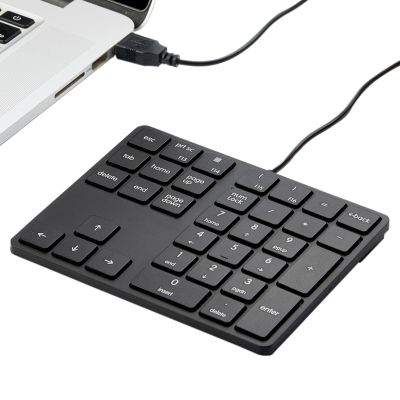 Levieny Wired Number Keypad - 34 Key USB Numeric Keypad, Magicforce Accounting 10 Key for Laptop, Surface Pro, Notebook (Black)