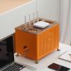 WAOCEO Cable Organizer Box Router Storage Box Desktop Cover Ugly WiFi Light cat Box Set-top Box Wire Socket Rack Cable Management Box view 3