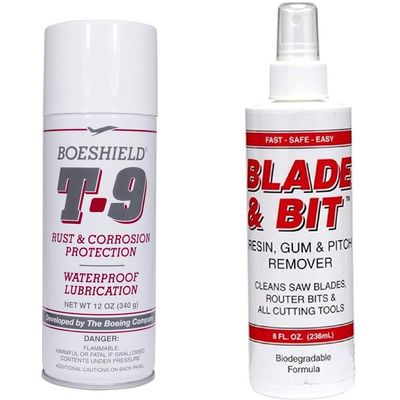 BOESHIELD T-9 Rust & Corrosion Protection/Inhibitor and Waterproof Lubrication, 12 oz. & Blade and Bit, 8 Ounce