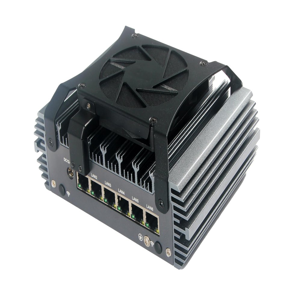 AI Firewall Appliance, Intelligent Soft Routing/Mini PC  Intel Core i5-1135G7  16GB RAM, 256GB mSATA SSD  6 x RJ45 Ports, 4 x USB 3.0, 1 x RJ-45 COM, 1 x HDMI Support PFsense OPNsense AES-NI