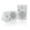 Herdio 400W 6.5 Inch Passive Outdoor Speakers Wired Waterproof,2 Way Wall Mounted Speakers with Powerful Bass for Patio Home Indoor Poolside Deck Backyard (Pair,White) view 1