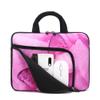 11.6 12 12.5 inch Laptop Sleeve Chromebook Case Ultrabook Case Notebook Sleeve Tablet Case Neoprene Handle Sleeve for Men Women, Two Pockets Fit Apple MacBook Air Samsung Acer HP DELL (Pink Butterfly) view 2