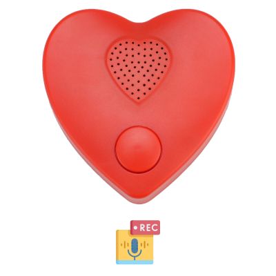 XLW Voice Recorder,350s Voice Box for Recordable Gifts Button Sound Box for Stuffed Animals, Christmas Valentine's Day Plush Toy & Manual DIY Creative Sound Gifts for Boys, Girls (Red)