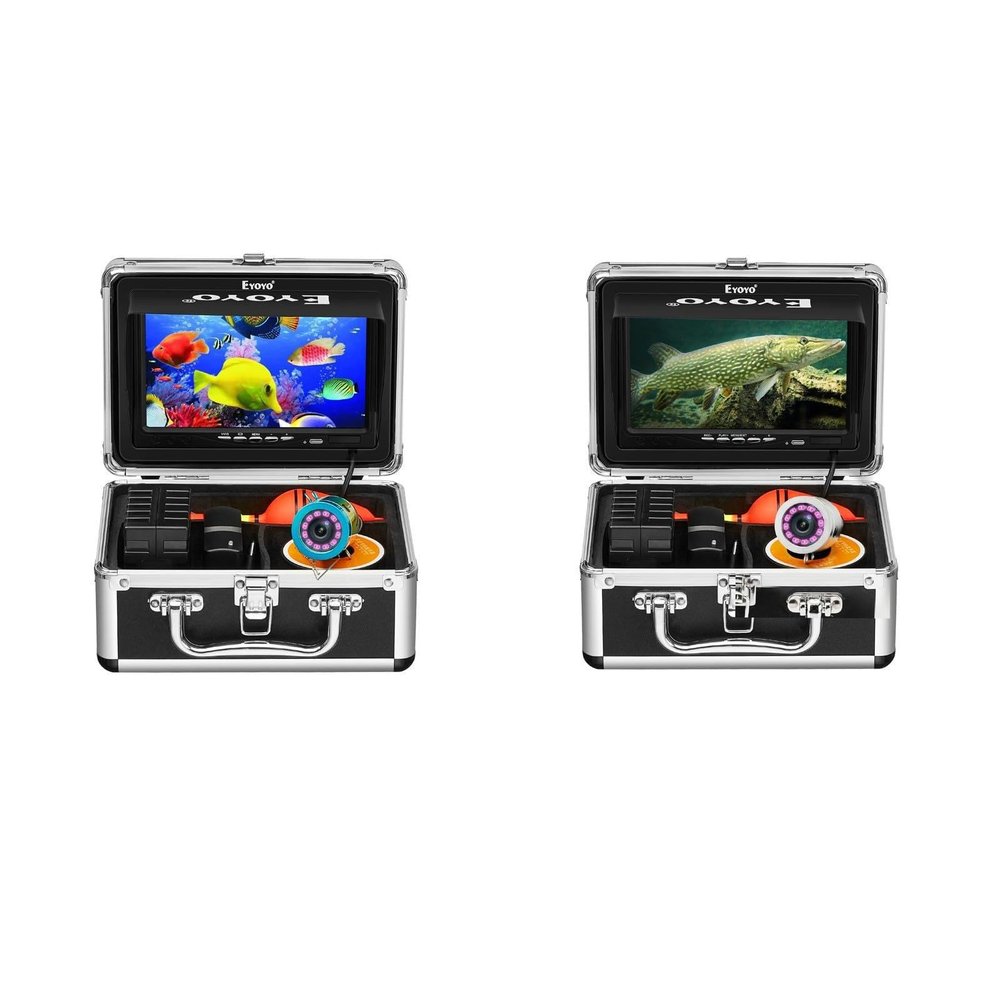 Eyoyo Underwater Fishing Camera 7 Inch 15M w/o DVR + 7 Inch 30M w/DVR