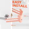 Elfzone Door Silencers for Slamming - Door Latch Cover,3pcs Silicone Latch Covers Door Slam Stopper view 2