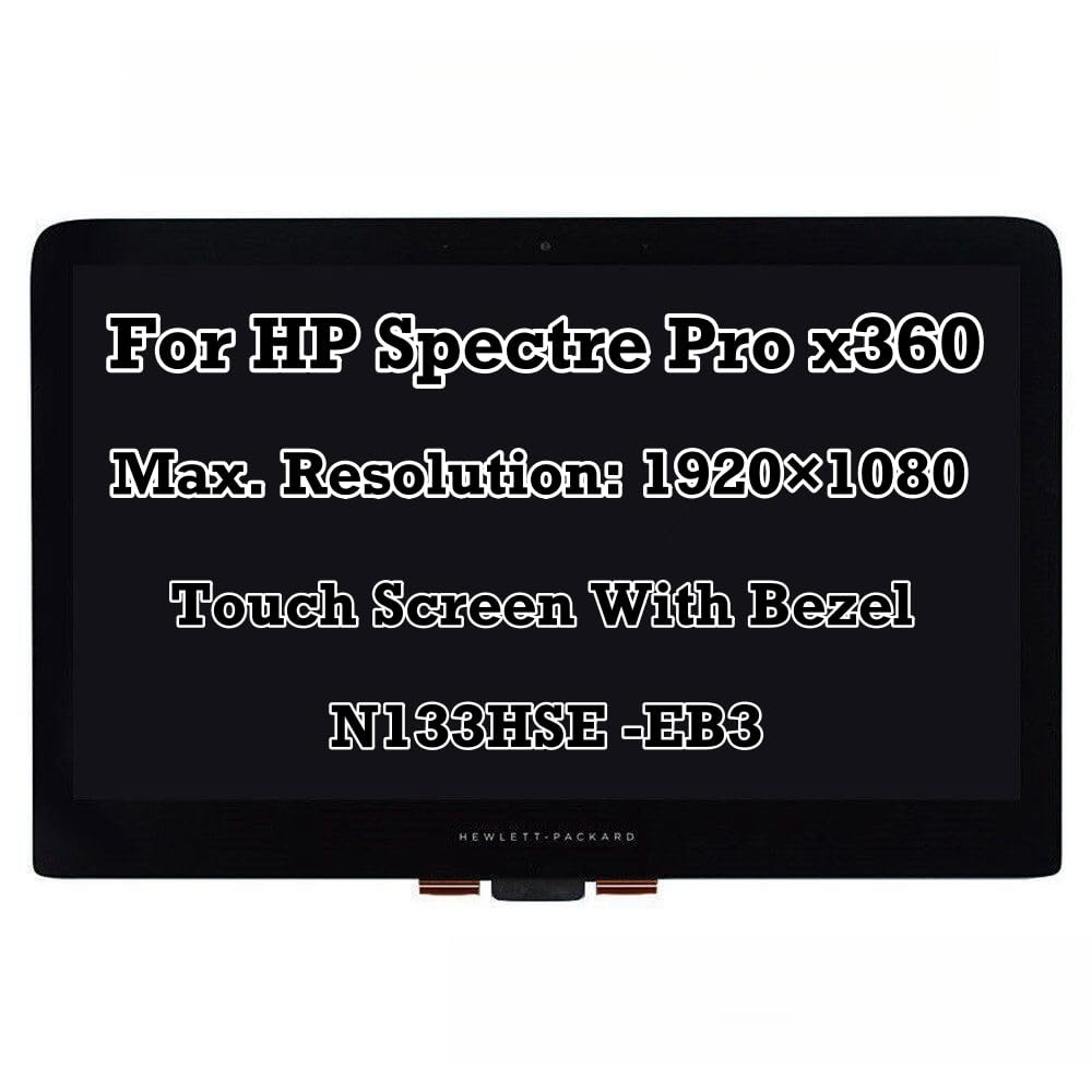 13.3" Replacement for HP Spectre Pro X360 FHD 19201080 LCD Display Assembly Touch Digitizer N133HSE -EB3
