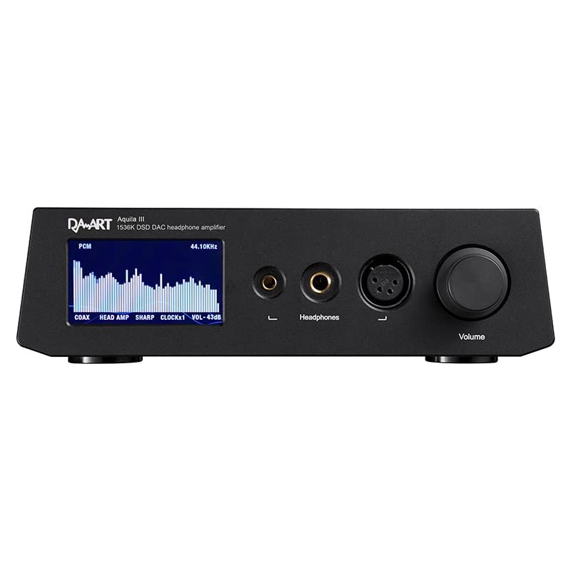 LEAUDIO Yulong Aquila III AK4499EX DAC Amplifier Up to DSD1024 PCM1536kHz Preamplifier, Headphone Amplifier (Black)