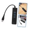Hemoton 2pcs Triple USB Hub Ethernet Adapter Fast Data Transfer for Laptop Pc Tv view 2