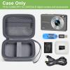 Digital Camera Case Compatible with VAHOIALD FHD 1080P/ for CAMKORY Digital Point and Shoot/for KODAK PIXPRO FZ45-BK 16MP Vlogging/for IWEUKJLO/for Nsoela, Holder for SD Card More- Grey (Box Only) view 2