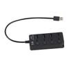 Hemoton 3pcs Port USB Hub Independent USB Splitter for Laptop Pc Tablet and Smartphone Enhanced Data Transfer Speeds for Work and Travel view 2