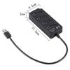 Hemoton 3pcs Port USB Hub Independent USB Splitter for Laptop Pc Tablet and Smartphone Enhanced Data Transfer Speeds for Work and Travel view 3