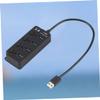 Hemoton 3pcs Port USB Hub Independent USB Splitter for Laptop Pc Tablet and Smartphone Enhanced Data Transfer Speeds for Work and Travel view 4