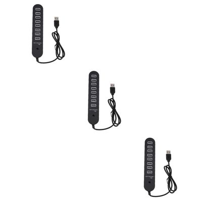 HEMOTON 3pcs Dm-hb70 8-Port USB 2.0 Hub c Extra USB Ports Expander for Laptop Phone Tablet High Speed Data Transfer