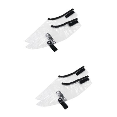 Ipetboom 2pairs Hairdressing Shoe Covers Reusable Non- Salon Shoe Cloaks Hair Stylist Accessories for Hair Cutting Dying Highlighting Design