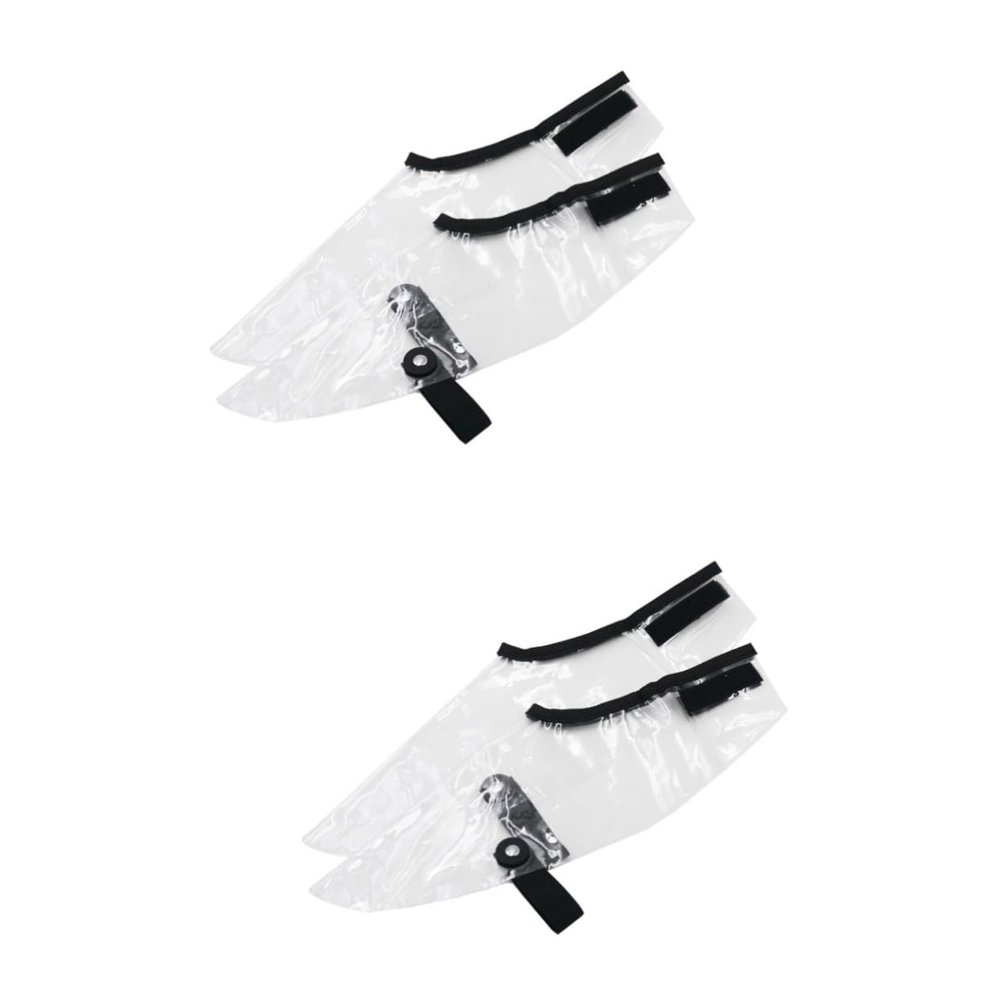 Ipetboom 2pairs Hairdressing Shoe Covers Reusable Non- Salon Shoe Cloaks Hair Stylist Accessories for Hair Cutting Dying Highlighting Design