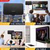 CUCUFA Digital HDTV 1500 Miles Antenna TV Aerial 4K 1080P HD Freeview Local Channels Receiver Black HDTV Antenna view 4