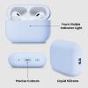 ORNARTO Compatible with AirPods Pro 2 Case 2022, Full Protective Hybrid Silicone for AirPods Pro 2nd Generation Case, Front LED Visible Skin Cover-Baby Blue view 4