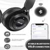 clelize Kids Bluetooth Headphones, On Ear Wireless Headsets for Children with Built-in Microphone, Foldable Stereo Detachable Aux 3.5mm Cord, Kids Headphones for Boys Girls School iPad Tablet (Black) view 2