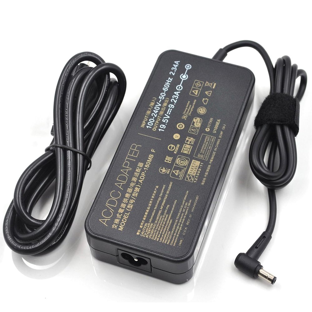 180W 19.5V 9.23A Laptop Charger ADP-180MB F Fit for Asus ROG G750JM G751JM G750JS G75VW G75VX GL502VT G750JW G750JM G750JX G751JL FX502VM FX702VM G-Series Gaming Laptop AC Adapter with Power Cord