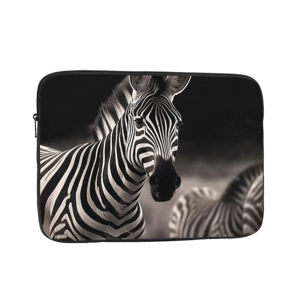 NONHAI Wild Animals Zebra Laptop Sleeve Case 17 inch Laptop Bag Shockproof Protective Notebook Case Computer Carrying Bag Case, Black