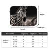 NONHAI Wild Animals Zebra Laptop Sleeve Case 17 inch Laptop Bag Shockproof Protective Notebook Case Computer Carrying Bag Case, Black view 2