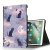 RUUHLJLET Case for iPad Air 3/Pro Generation (2019/2017) 10.5 Inch iPad Cover,Automatic Wake/Sleep,Adjustable Stand Protective Cover for Apple iPad 10.5" - Cute Cat and Moon view 1