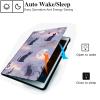 RUUHLJLET Case for iPad Air 3/Pro Generation (2019/2017) 10.5 Inch iPad Cover,Automatic Wake/Sleep,Adjustable Stand Protective Cover for Apple iPad 10.5" - Cute Cat and Moon view 2