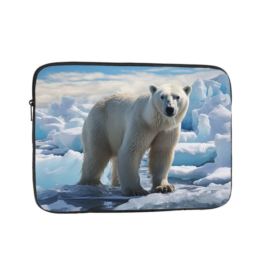 Polar Bear Ice Laptop Sleeve Case 17 inch Laptop Bag Shockproof Protective Notebook Case Computer Carrying Bag Case