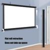 KEBER Projector Screen 60/72/80 inch, Projection 4:3/16:9 4K HD Movies Screen for Home Cinema Office Video Game, Projection Screen Indoor Outdoor Wall/Ceiling Mount (Size : 72"" (4:3)) view 4
