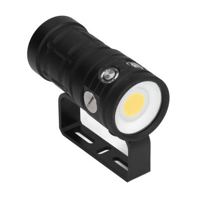 COB LED Diving Flashlight - Underwater Torch with 3 Light Colors - Waterproof Dive Light for Underwater Photography - 100m Depth Rating and 7 Lighting Modes
