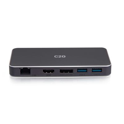 USB-C 7-in-1 Dual Display MST Docking Station with HDMI, DisplayPort, Ethernet, USB, and Power Delivery up to 100W - 4K 60Hz