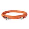 SpeedyFiberTX 2-Pack 22 Meter ST to LC Fiber Optic Patch Cable, Red and Black Boots, Corning InfiniCor Multimode OM1 62.5/125um Optical Fiber, Duplex Orange Riser OFNR Cable Jacket view 3