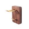 Headphone Stand Headphone Hanger Holder Wall Mount Headset Hook Under Desk Creative Headset Stand Wall-Mounted Solid Wood Frame Metal Hook Headset Holder view 1