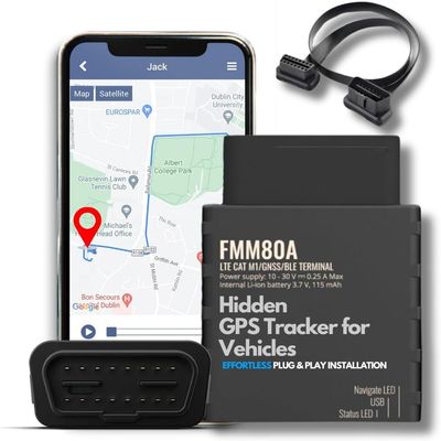 Transpoco OBD GPS Tracker for Cars & Trucks  4G LTE Real-Time Vehicle Tracking Device with SIM Included  Plug & Play Car Locator, Hidden, Alerts, 30-Day Trial