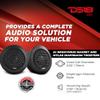 DS18 S65C Select 6.5" 2-Way Component Speaker Set 200 Watts 4-Ohm, Grill Included, Pair - 6.5" Door Speakers 2-Way with 1.5" Tweeters and 2X Passive Crossovers, Component Speaker System - Set of 2 view 3