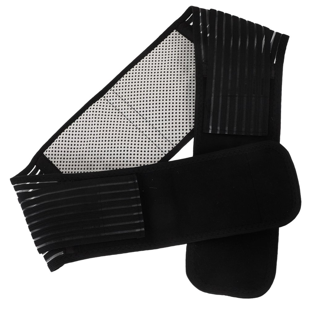 GLEAVI 2pcs Magnetic Therapy Back Support Belt Heat Elastic Lumbar Brace for Lower Back Pain Size Xl