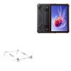 BoxWave Stand and Mount Compatible with Blackview Oscal Spider 8 - Pocket Aluminum Stand 3-in-1, Portable Multi Angle Viewing Riser - Metallic Silver view 1