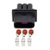 ROLEDO 3 Pin 1J0 906 443 Fan Plug Radiator Plug Terminal Plug DJ70328-6.3-11/21 3P (Color : 5 Sets Male) view 1