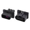 ROLEDO 3 Pin 1J0 906 443 Fan Plug Radiator Plug Terminal Plug DJ70328-6.3-11/21 3P (Color : 5 Sets Male) view 3